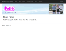 Tablet Screenshot of partners.pedifix.com